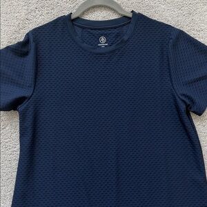 Addison Bay Navy Textured Short Sleeve Crewneck Tee